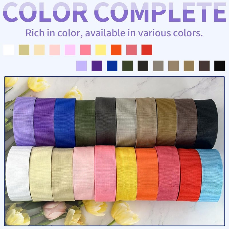 ZHFMLY Wide Webbing Straps for Replacement Lawn Chair 2inch 12 Yards Heavy Polyprorylene Straps for Outdoor DIY Gear Repair Pet Collars Decorative Webbing Straps for Crafts Bags - Image 5